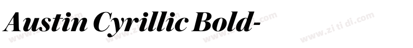 Austin Cyrillic Bold字体转换